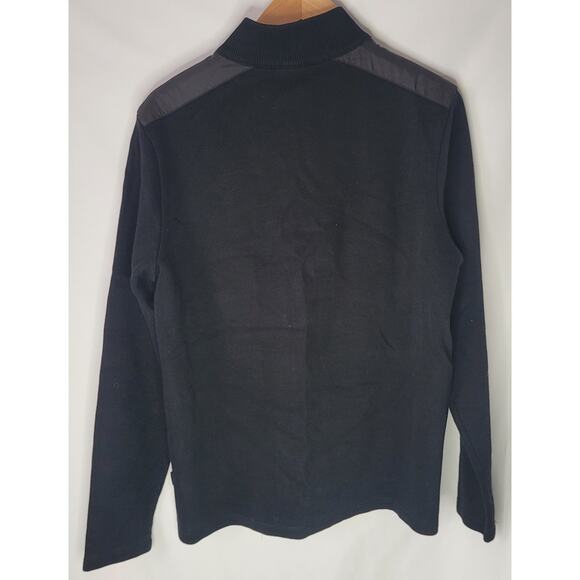 Hugo Boss- Men's Sidney Zip Neck Sweater- Black in color- size Medium - Picture 8 of 11